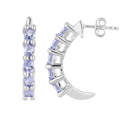 BUY NATURAL CHROME DIOPSITE GEMSTONE EARRINGS IN STERLING SILVER